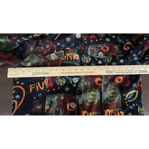 Zoe Michael Phillips Womens Medium Heavy Shirt Button Jacket Pockets Long Sleeve - Picture 4 of 6